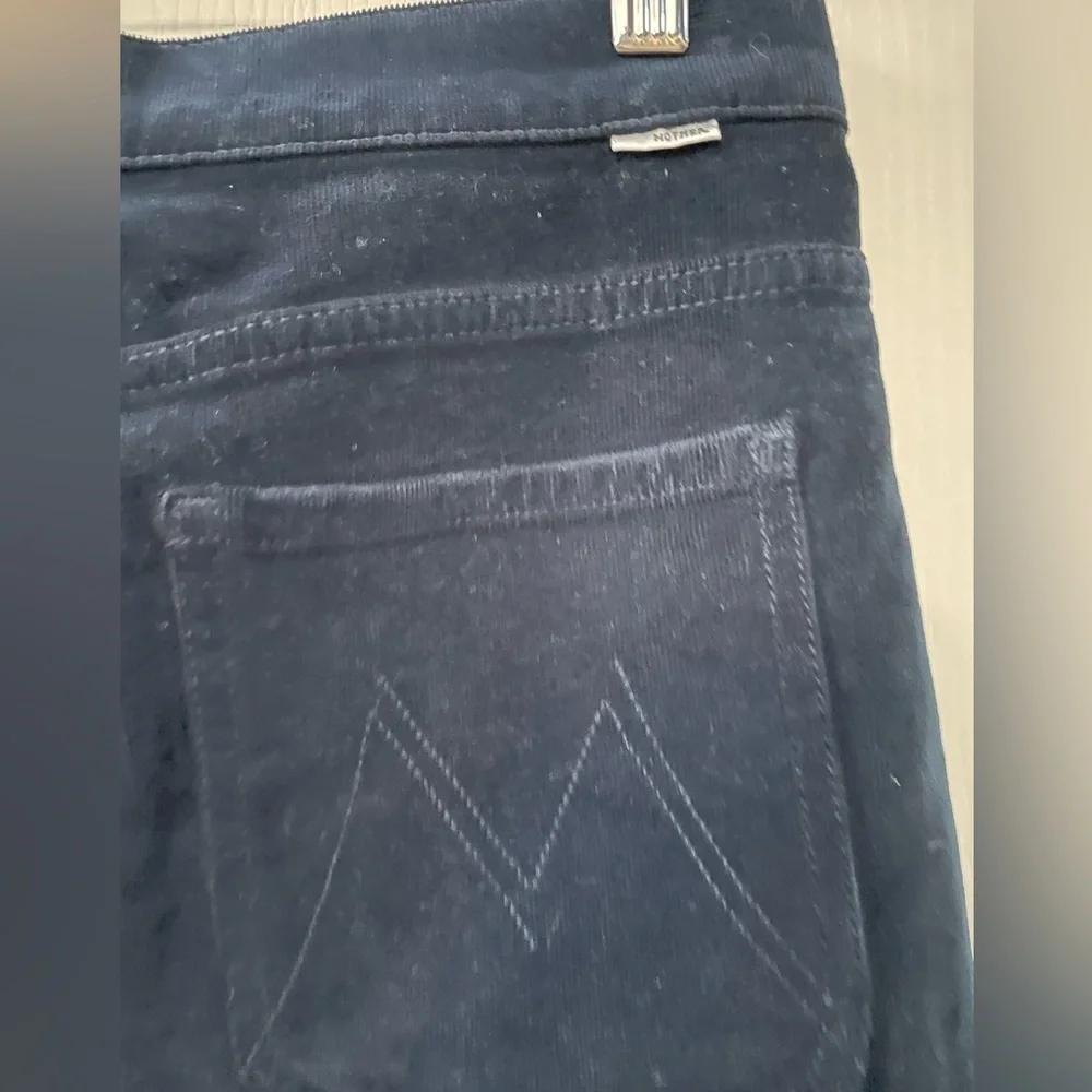 Mother Denim corduroy button up mini skirt. Dark Navy Blue. Size 26 - Picture 6 of 7